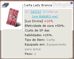 Carta Lady Branca